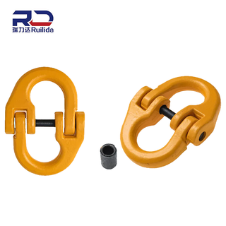 Drop Forged Grade 80 Forged Coupling Hammer Mechanical Link Lock Hi-Gear 1/2" Red Coated G80 Alloy Steel Connecting Link