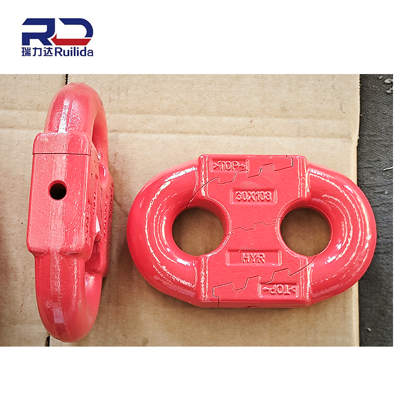18*64mm flat connecting ring, connector for high strength round link chain for mining