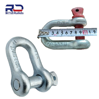 High-Strength Marine-grade Stainless Steel D-shackle Provides Corrosion Resistance for Offshore Rigging Applications And Durability