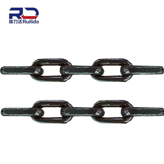 High Strength Black Painted U2 U3 Welded Link Forged Marine Anchor Chain ABS Approved
