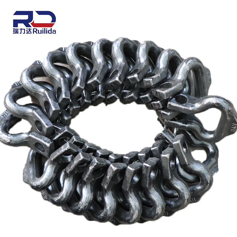 High Strength G80 Cyanide-Free Plated Open Connecting Link - FDA-Compliant for Food Conveyors