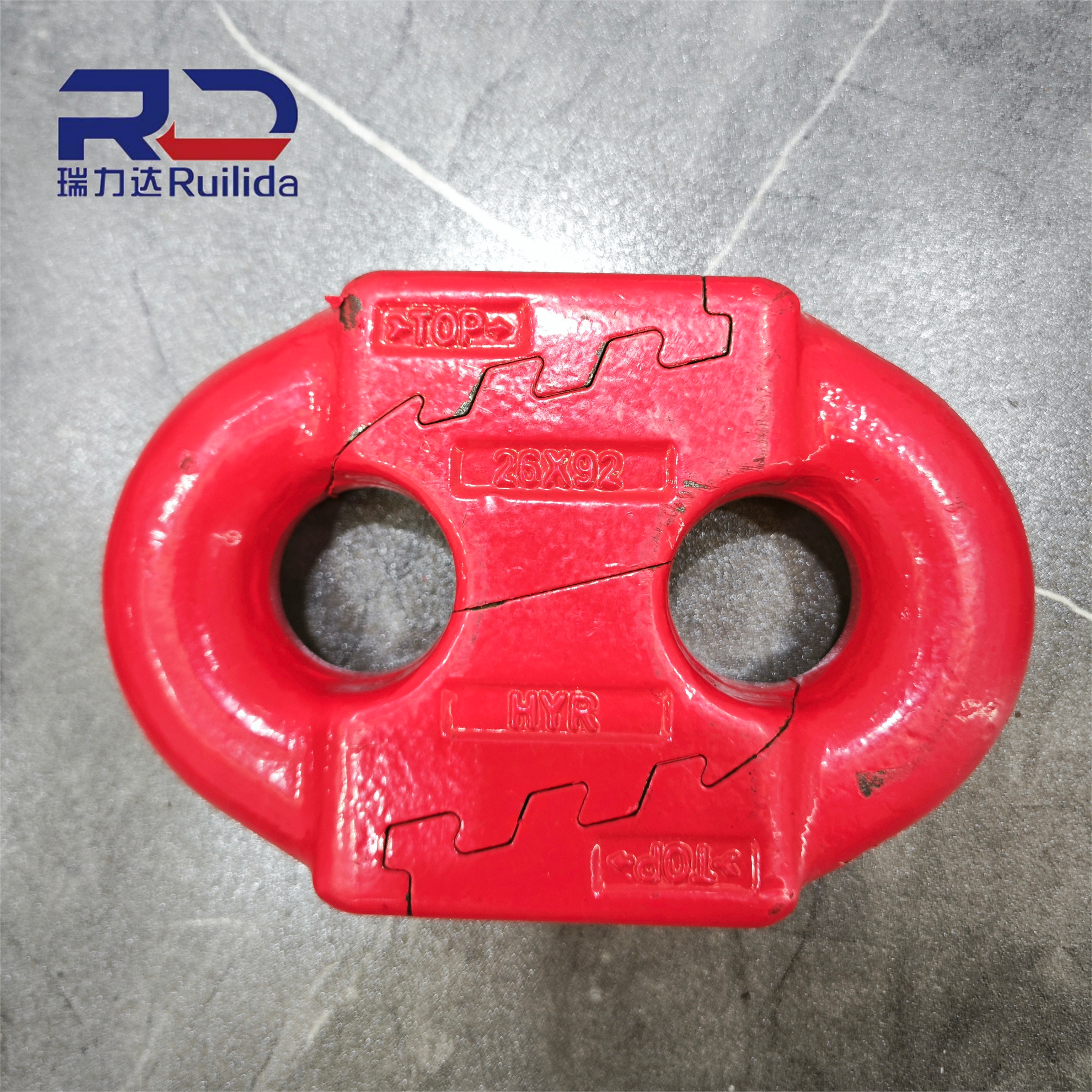 18*64mm flat connecting ring, connector for high strength round link chain for mining