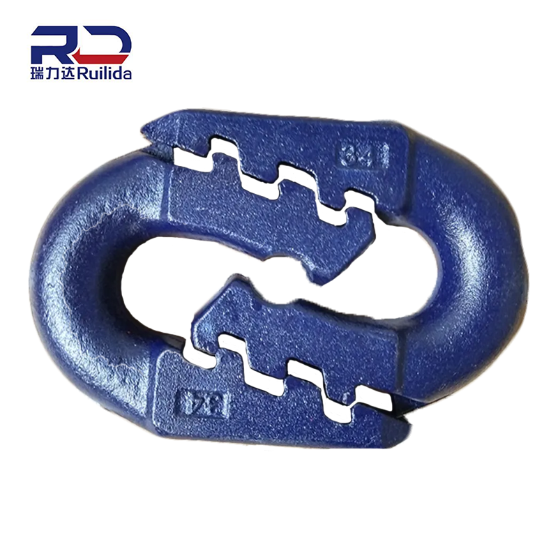 High-Strength Grade 80 Alloy Steel Curved-Tooth Connecting Link - For Mining Scraper Conveyors (CE/SGS, 6-25mm)