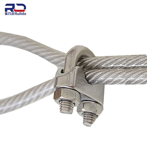Custom High Quality Wire Rope Clamps Clip 304 Stainless Steel Fastener
