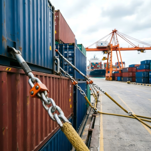 Logistics and Transportation—Stability and Lashing of Containers