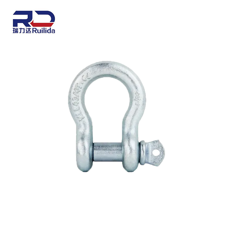 Hot Selling0.03-150t /G209/G210/G2130 Steel Galvanized Bow Shackle Lifting Shackle D Shackle Anchor Shackle
