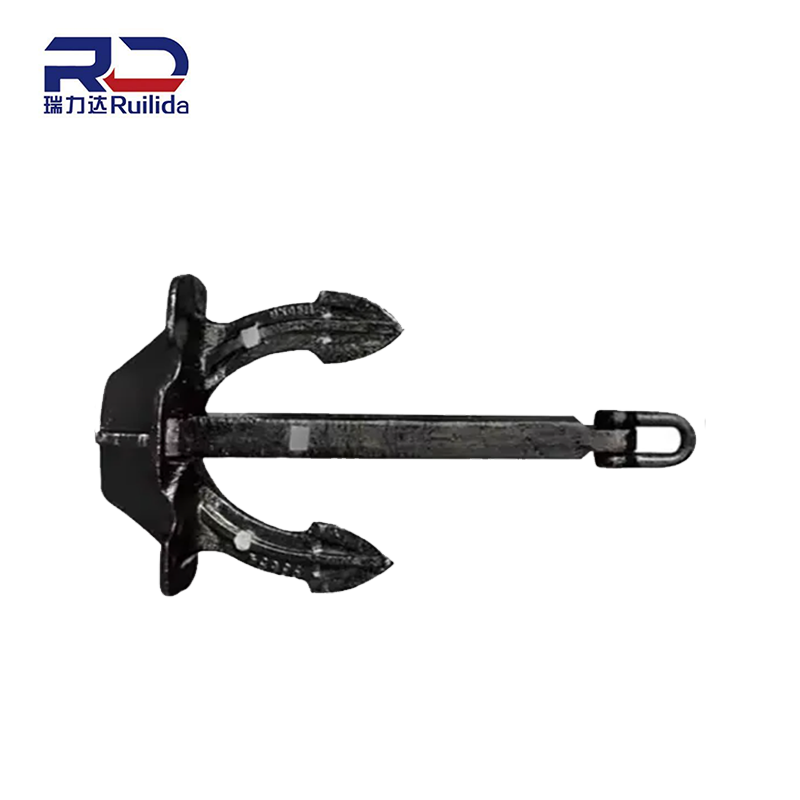 Ruilida Hot Sell 630kg Black Stockless Anchor Ship Hall Anchor for Ship