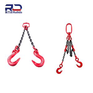 Large Opening Hook Lifting Chain Sling Chain Custom Processing Sling Complete Set with Hook Chain Sling