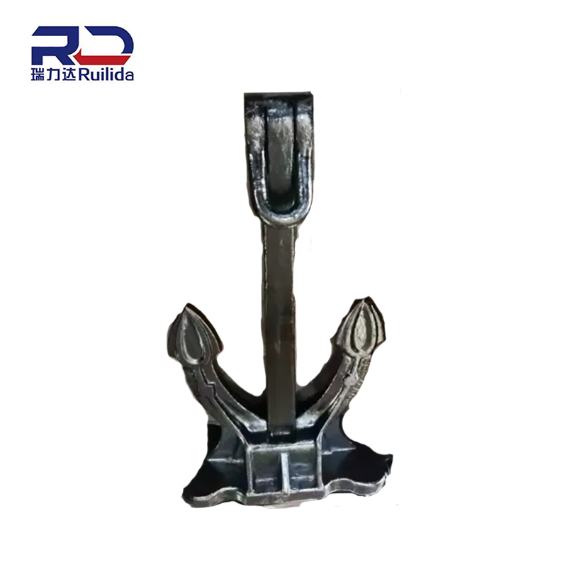 Ruilida Hot Sell 630kg Black Stockless Anchor Ship Hall Anchor for Ship