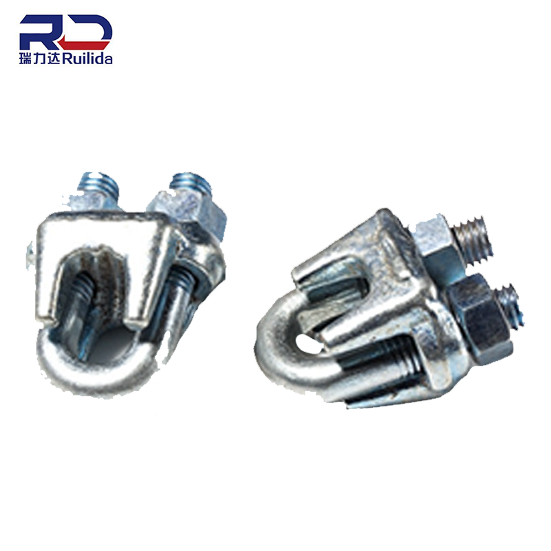 Factory Direct Galvanized Steel Wire Rope Clamp DIN 741 Type
